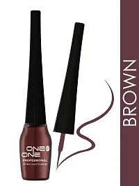 One on One Waterproof Liquid Eyeliner Set of 2 Green  Brown 5ml each-thumb3