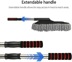 Best Quality Microfiber Car Cleaning Duster With Car A/C Vents Cleaning Brush Combo Pack (Color Can Be Different)-thumb2