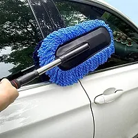 BizNap Multipurpose Microfiber Cleaning Mop Brush | Heavy Dry Cleaning Mop Brush Duster for Car And Bike | (Color Can Be Different)-thumb3