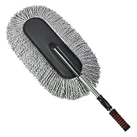 BizNap Microfiber Car Washing Mop Brush for Quality Cleaning | Multipurpose Microfiber Dry Cleaning Mop Brush Duster for Car And Bike | (Color Can Be Different)-thumb1