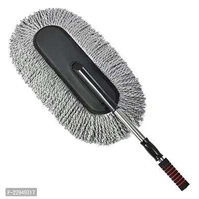 BizNap Heavy Dry Cleaning Mop Brush for Car And Bike | Multipurpose Microfiber Cleaning Mop Brush Duster (Color Can Be Different)-thumb2