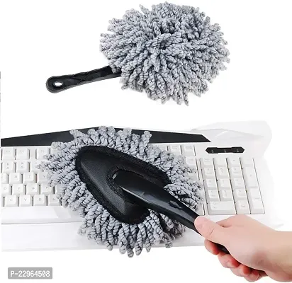 Best Quality Multipurpoe Microfiber Car Computer Home Cleaning Duster Brush Dusting Tool, (Standard Size, Color Can Be Different)-thumb0