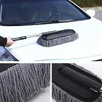 BizNap Microfiber Car Cleaning Duster And Car A/c Vents Cleaning Brush Combo Pack (Color can be Different)-thumb1