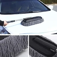 BizNap Microfiber Car Cleaning Duster with Car A/c Vents Cleaning Brush Combo Pack (Color can be Different)-thumb1