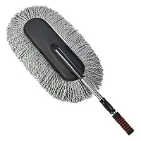 BizNap Multipurpose Microfiber Cleaning Mop Brush | Heavy Dry Cleaning Mop Brush Duster for Car And Bike | (Color Can Be Different)-thumb1