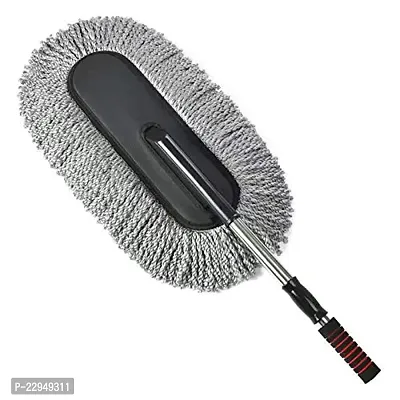 BizNap Multipurpose Microfiber Cleaning Mop Brush | Heavy Dry Cleaning Mop Brush Duster for Car And Bike | (Color Can Be Different)-thumb2