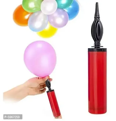 people Handy Air Balloon Pumps for Foil Balloons and Inflatable Toys Party Accessory (Pack of 1; Multicolour)(Made in India)