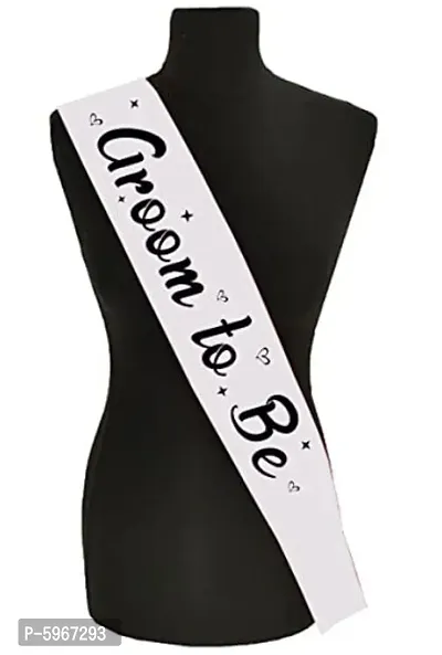 Groom to Be Sash , Marriage Props Decorations,Bride Groom Family Bachelorette, Balloons Photo Booth Props Shoot/Photoshoot/Boy Bachelorette Party-thumb0