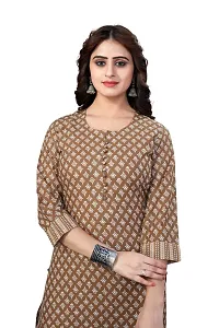 Women's Cotton Blend Straight Printed Kurta Bottom Set-thumb1