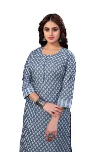 Women's Cotton Blend Straight Printed Kurta Bottom Set-thumb1