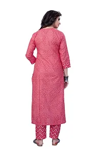 Women's Cotton Blend Straight Printed Kurta Bottom Set-thumb2