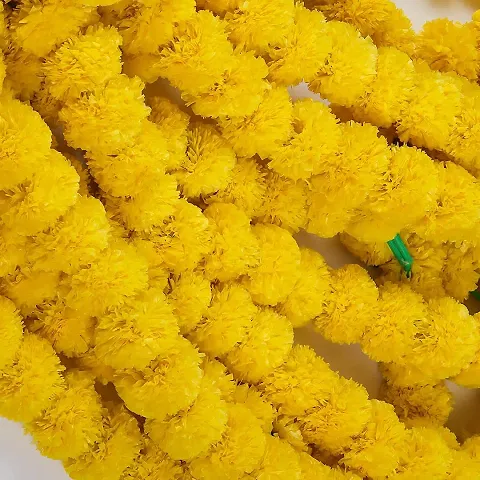 Days OFF Marigold Flower Garland Artificial Faux Wedding Diwali Party Decoration Floral