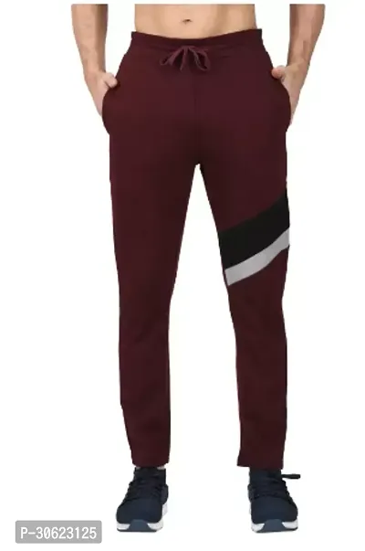 Stylish Cotton Blend Solid Track Pants for Men