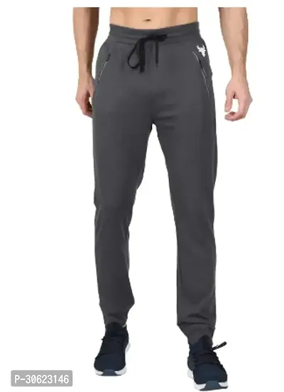 Stylish Cotton Blend Solid Track Pants for Men