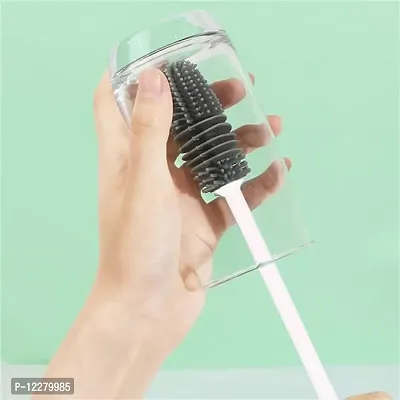 Premium Silicone Cleaning Brush For Glass Bottles, Steel Bottles, Plastic Bottles And Thermo Flask