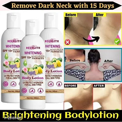 Regolith Whitening Body Lotion On SPF15+ Skin Lighten  Brightening Body Lotion Cream Pack Of 14-thumb0