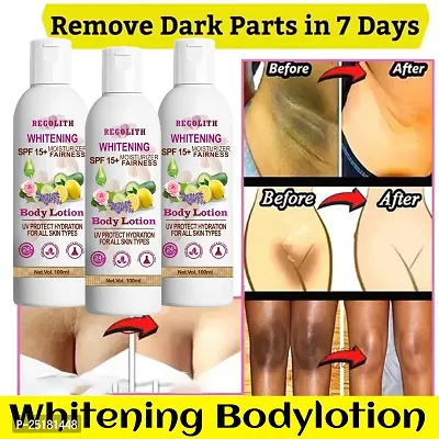 Regolith Whitening Body Lotion On SPF15+ Skin Lighten  Brightening Body Lotion Cream Pack Of 15