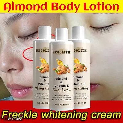 Regolith Almond  Vitamin -E Body Lotion Skin Whitening Body Lotion for Dry Skin Protection with Almond Oil  Vitamin E 100ML(Pack of 3)