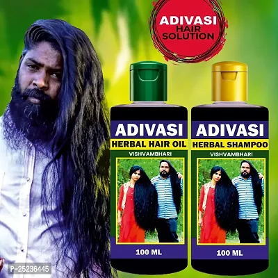 Adivasi Neelambari All Type of Hair Problem Herbal Growth Hair Oil  Hair Shampoo-Dandruff Control - Hair Oil(100ml)? Hair Shampoo(100ml)??(200 ml)-PACK-1