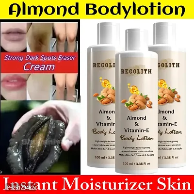 Regolith Almond  Vitamin -E Body Lotion Skin Whitening Body Lotion for Dry Skin Protection with Almond Oil  Vitamin E 100ML(Pack of 3)