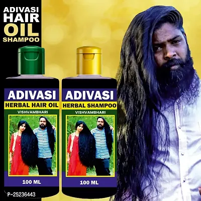 Adivasi Neelambari All Type of Hair Problem Herbal Growth Hair Oil  Hair Shampoo-Dandruff Control - Hair Oil(100ml)? Hair Shampoo(100ml)??(200 ml)-PACK-1