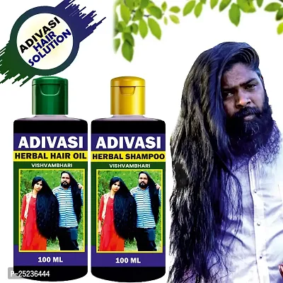 Adivasi Neelambari All Type of Hair Problem Herbal Growth Hair Oil  Hair Shampoo-Dandruff Control - Hair Oil(100ml)? Hair Shampoo(100ml)??(200 ml)-PACK-1