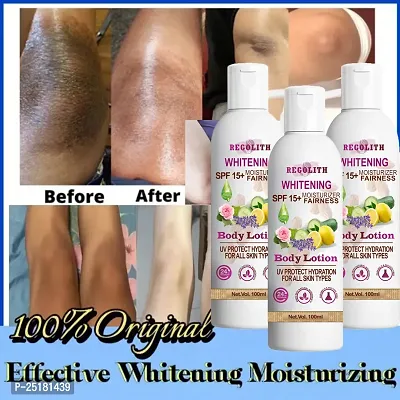 Regolith Whitening Body Lotion On SPF15+ Skin Lighten  Brightening Body Lotion Cream Pack Of 8