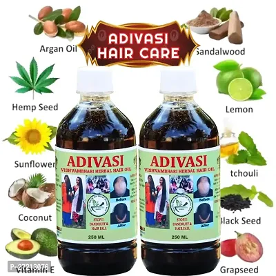 Natural Hair Care Oil, Pack of 2, 250 ml Each-thumb0