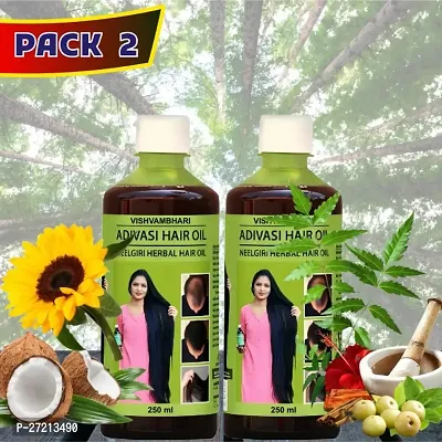 Natural Hair Care Oil, Pack of 2, 250 ml Each