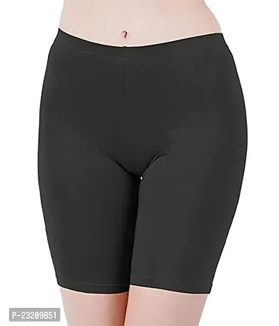 Livsaucy Stretchable Shorts for Woman for Yoga and Sports Activities Compression Woman Skin Fit Shorts Black