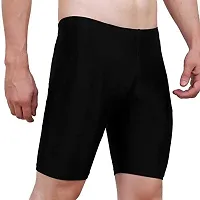 ZIXIN Compression Men's Skin Tight Shorts for Gym, Running, Cycling, Swimming, Basketball, Cricket, Yoga, Football, Tennis, Badminton  Many More Sports Black-thumb1