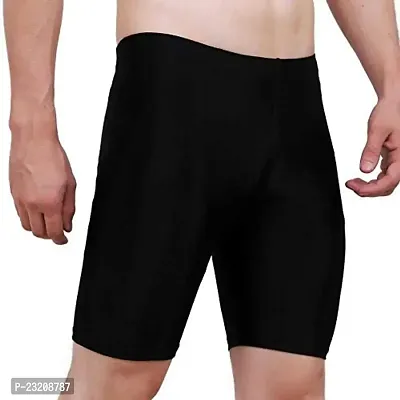 ZIXIN Compression Men's Skin Tight Shorts for Gym, Running, Cycling, Swimming, Basketball, Cricket, Yoga, Football, Tennis, Badminton  Many More Sports Black-thumb2