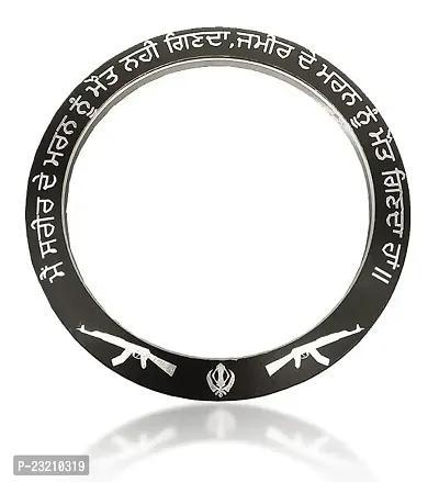 Livsaucy Punjabi Golden Black Kada (2 * 12) For Men