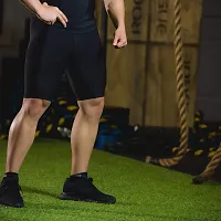Luxify Men's Yoga Shorts (AB-32_Jet Black_Small)-thumb3