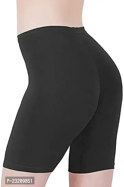 Livsaucy Stretchable Shorts for Woman for Yoga and Sports Activities Compression Woman Skin Fit Shorts Black-thumb3