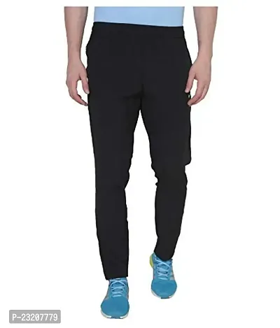 Go Quality Men's Slim Fit Track Pants Black-thumb0