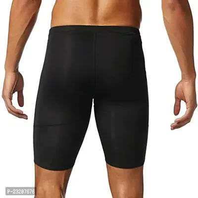 Luxify Men's Yoga Shorts (AB-32_Jet Black_Small)-thumb2