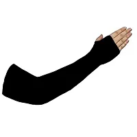 Livsaucy Driving Sun Protect Arm Sleeve (Black, Medium)-thumb3