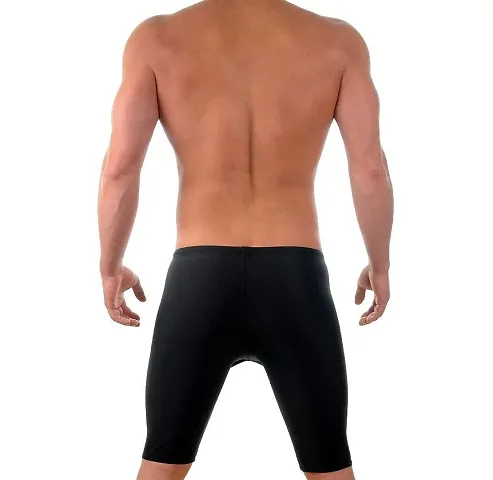 Stylish Nylon Solid Regular Shorts For Men