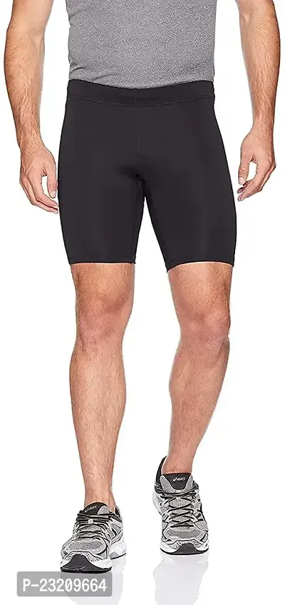 Go Quality Unisex Compression Sports Shorts Half Tights.Black Athletic Skinny