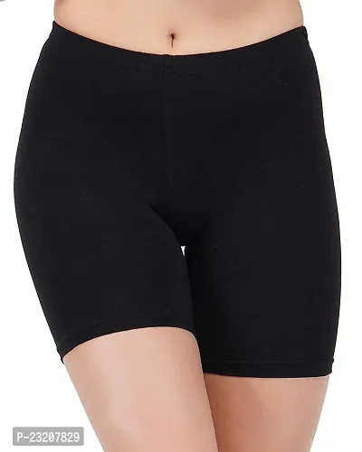 Women's Stretchable Cotton  Stretch Fabric Cycling/Yoga/Casual Shorts-thumb0