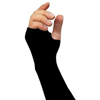 Livsaucy Driving Sun Protect Arm Sleeve (Black, Medium)-thumb2