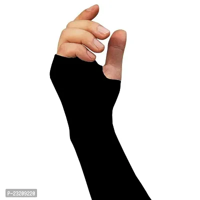 Livsaucy Driving Sun Protect Arm Sleeve (Black, Medium)-thumb3