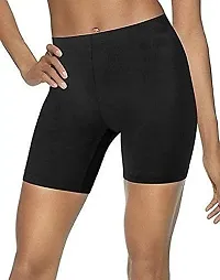 Livsaucy Stretchable Shorts for Woman for Yoga and Sports Activities Compression Woman Skin Fit Shorts Black-thumb1