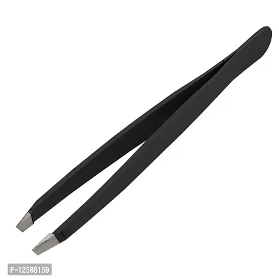 Red Ballons Slant Tip Tweezer Plucker (Black) For Eyebrows, Upper Lips Small Hair Women| Tweezers Set | Tweezers For Hair Removal