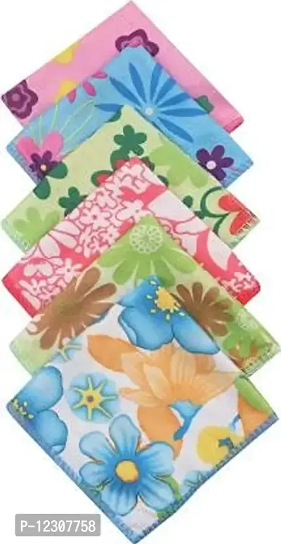 Zhunmun Super Soft Cotton 300 GSM Baby Face Towel - Pack fo 6 (25 X 25 Cms)| face Towels for Baby| face Towels| face Towels for Baby| face Towels|-thumb0