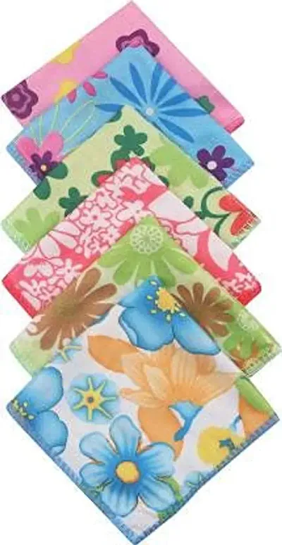 Zhunmun Super Soft Cotton 300 GSM Baby Face Towel - Pack fo 6 (25 X 25 Cms)| face Towels for Baby| face Towels| face Towels for Baby| face Towels|