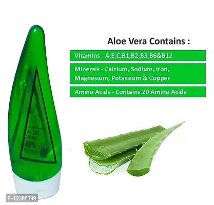 Zhunmun Alovera Gel Tube 99% Pure Aloe Vera Gel- Multipurpose for Skin and Hair Moisturizing (130 ml)-thumb2