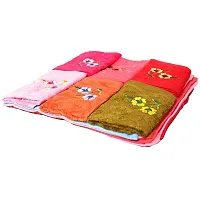 Red Ballons Multi-Color Super Soft Self Designed Floral Face Towel with Embroidery (Pack of 6)| face Towels for Men & Women| Combo Pack of 6 face Towels| Embroidery face Towels-thumb3