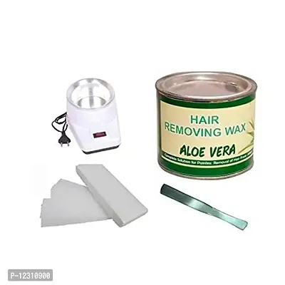 Zhunmun Warmer Automatic Hot Wax Heater for Hard, Strip and Paraffin Waxing With Wax Strip, Knife and Aloe Vera Wax for Women |KIT COMBO|